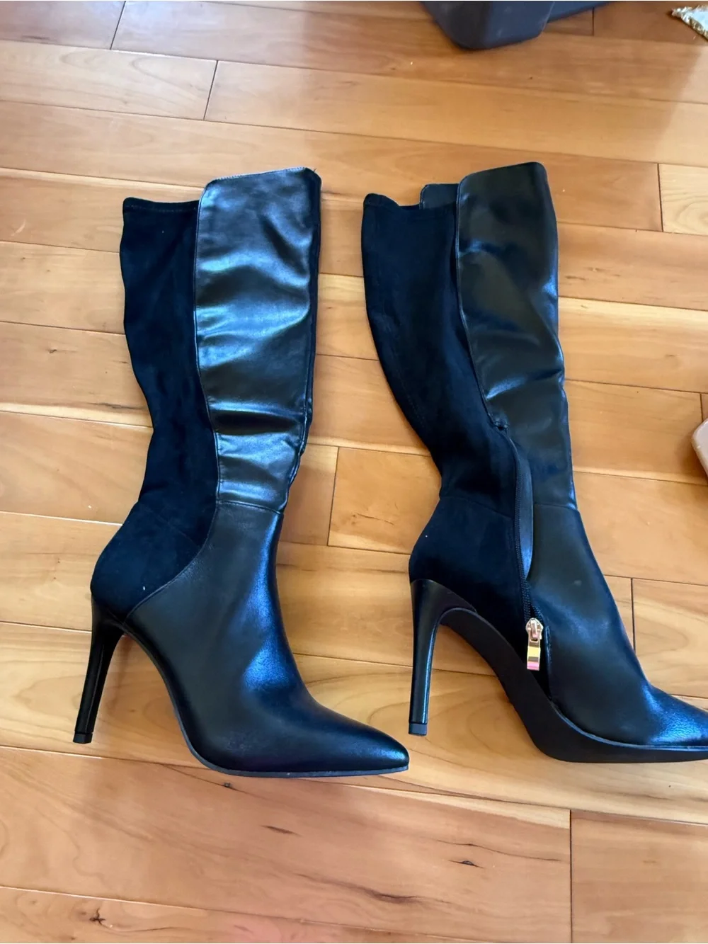 Over-the-Knee Black Stiletto Boots